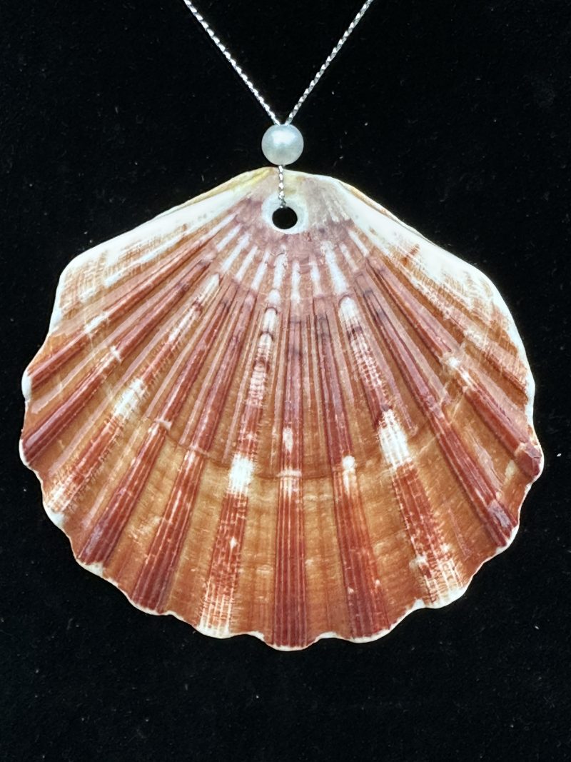 Christmas ornament shell decoupage resin