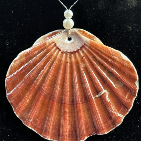 Christmas ornament shell decoupage resin