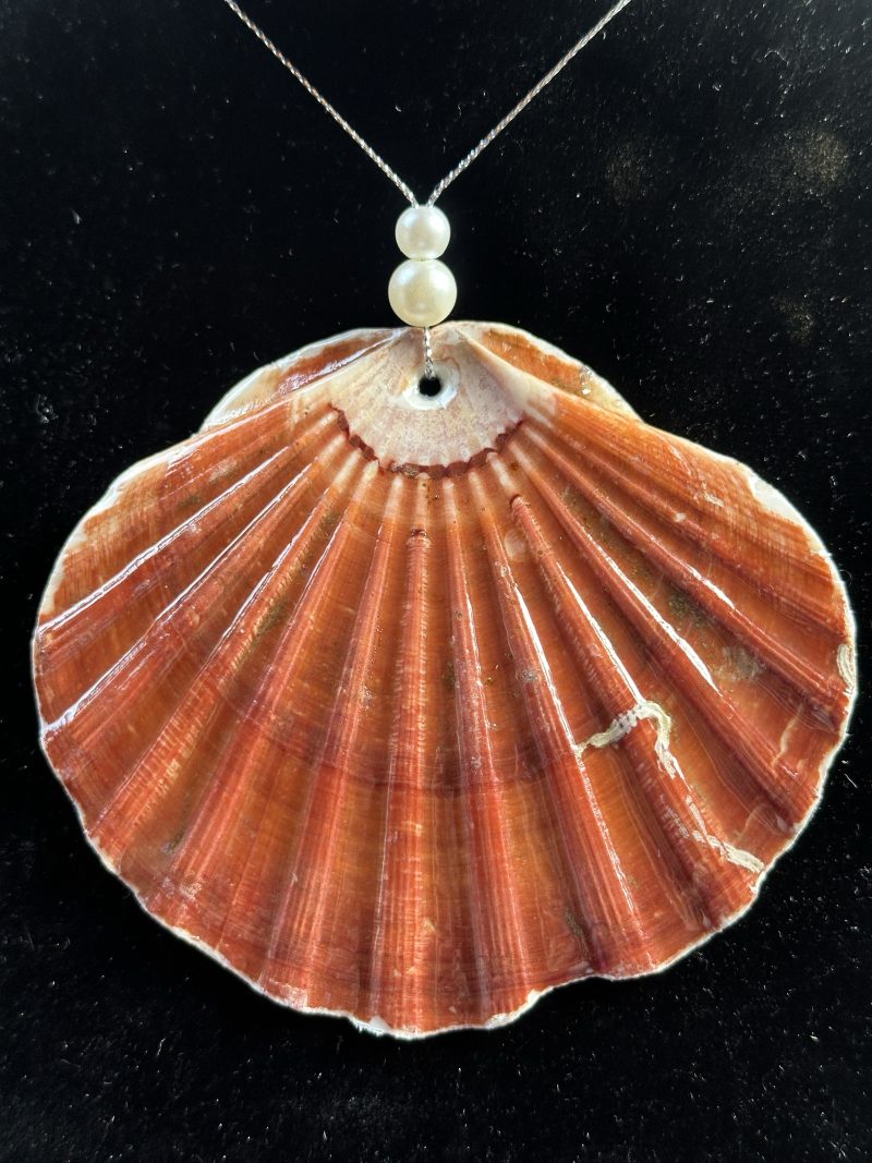 Christmas ornament shell decoupage resin