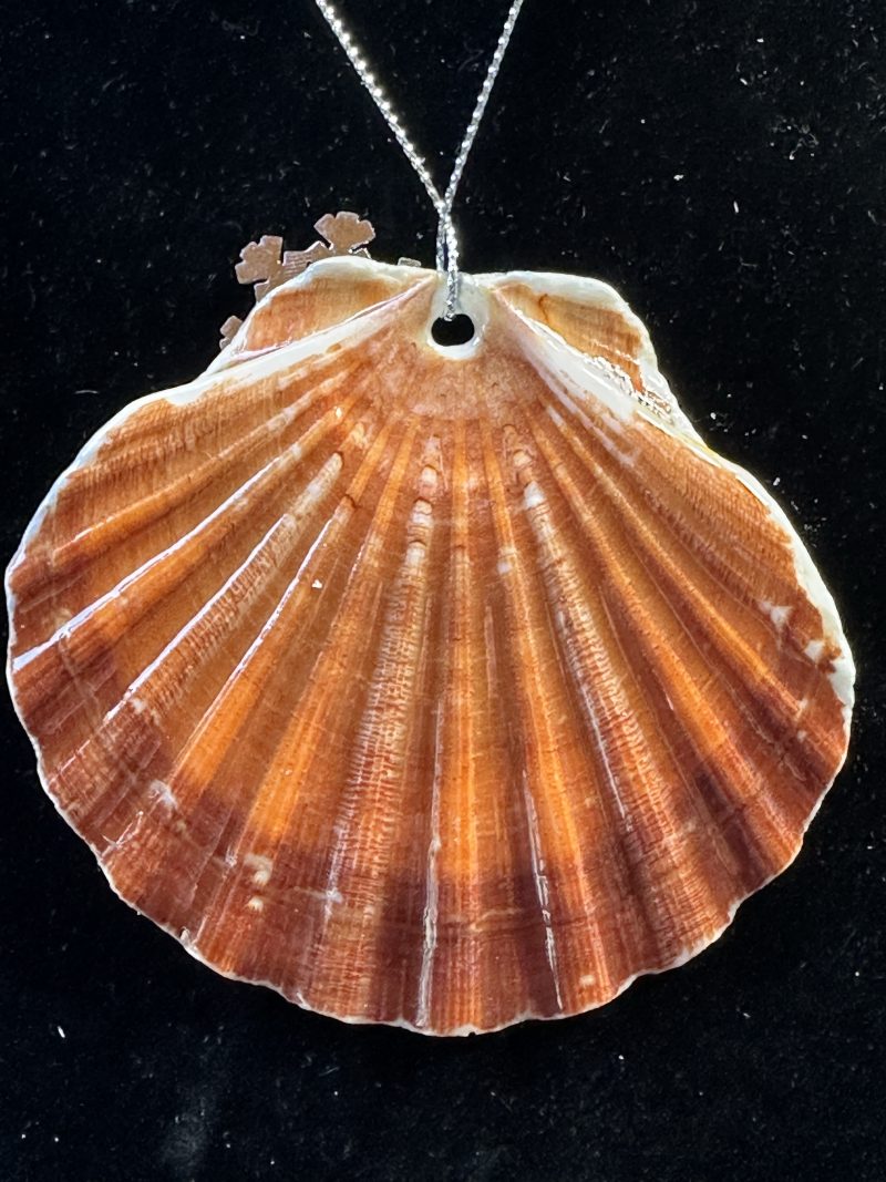 Christmas ornament shell, decoupage resin