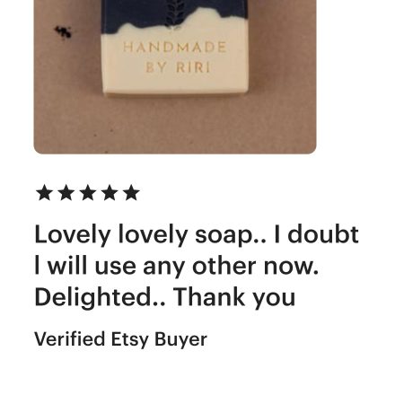 Handmade Neroli Patchouli Soap with Activated Charcoal & Cocoa Butter