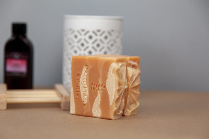 Handmade Vegan Soap: Rose Geranium & Lemongrass Essential Oils