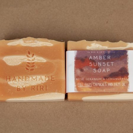 Handmade Vegan Soap: Rose Geranium & Lemongrass Essential Oils