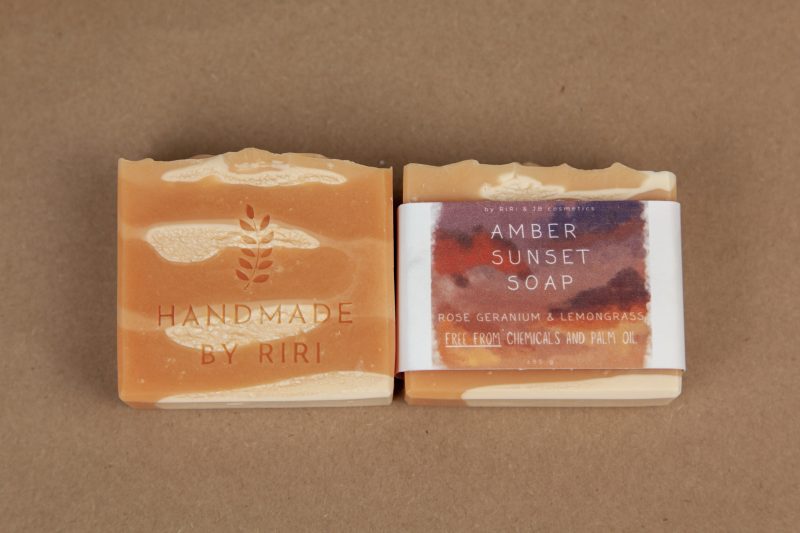 Handmade Vegan Soap: Rose Geranium & Lemongrass Essential Oils