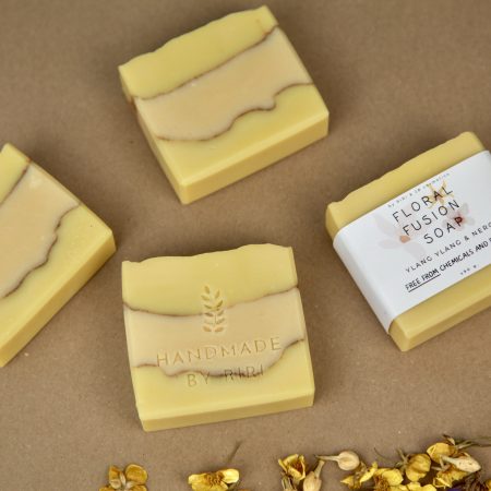 Handmade Floral Soap: Ylang Ylang n Neroli, Cocoa Butter, Palm Oil Free