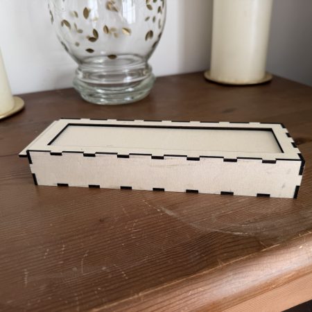 Wooden Pencil Case with Sliding Lid – Plain or Personalised