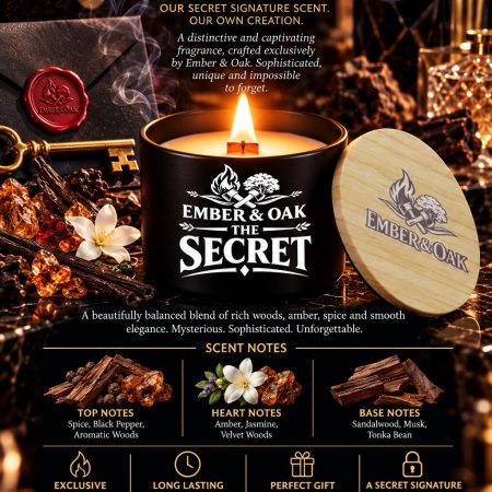 The Secret – Ember and Oak Exclusive | Candles, Wax Melts and Snap Bars