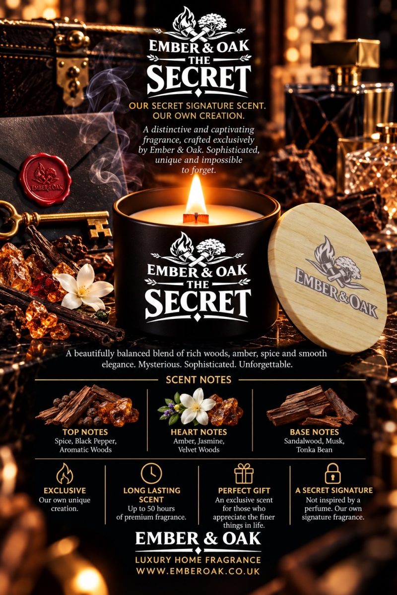 The Secret – Ember and Oak Exclusive | Candles, Wax Melts and Snap Bars