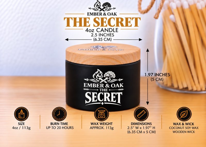 The Secret – Ember and Oak Exclusive | Candles, Wax Melts and Snap Bars