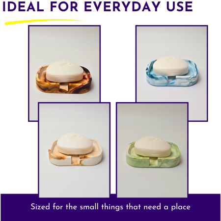 Handmade Marbled Soap Dish – AquaCast Bar Soap Holder
