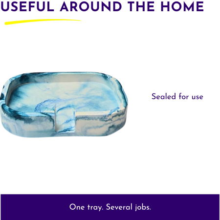 Handmade Marbled Soap Dish – AquaCast Bar Soap Holder