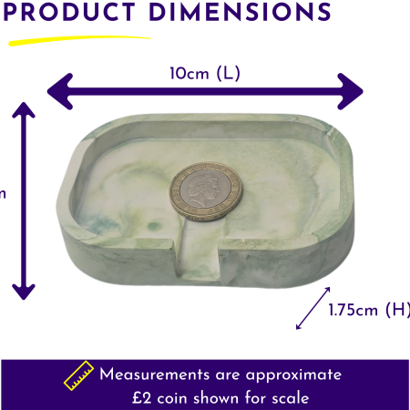 Handmade Marbled Soap Dish – AquaCast Bar Soap Holder