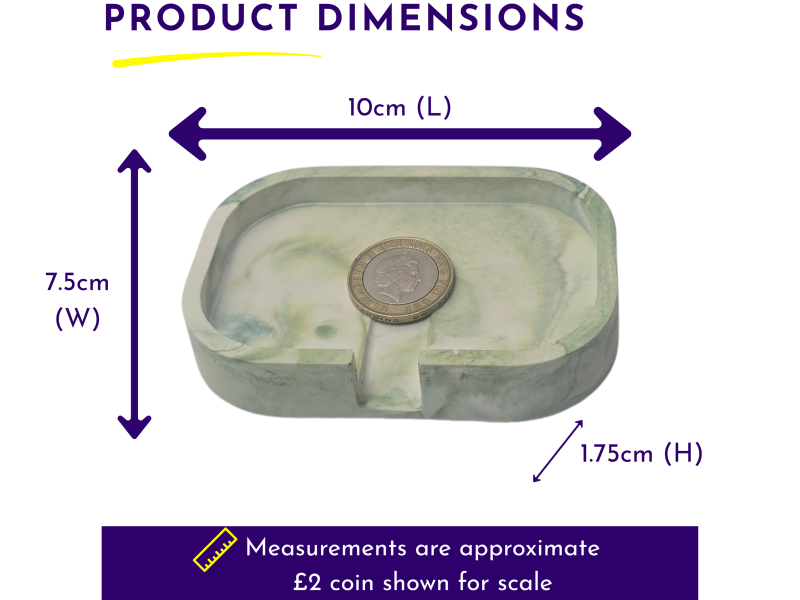 Handmade Marbled Soap Dish – AquaCast Bar Soap Holder