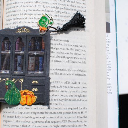 Dark academia Library bookmark Harry Potter Christmas gift handmade Witch book