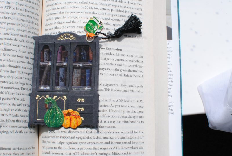 Dark academia Library bookmark Harry Potter Christmas gift handmade Witch book