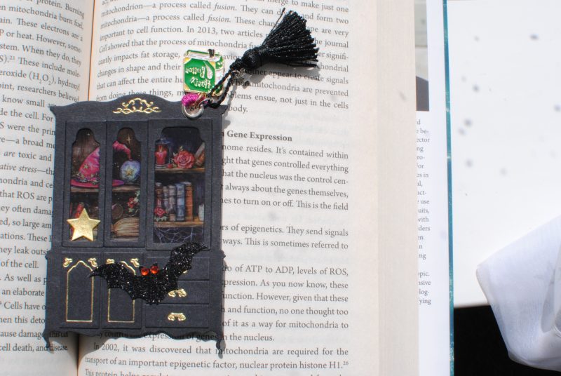 Dark academia Library bookmark Harry Potter Christmas gift handmade Witch book