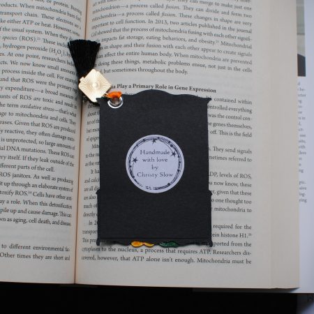 Dark academia Library bookmark Harry Potter Christmas gift handmade Witch book