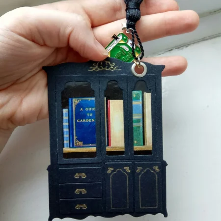 Dark academia Library bookmark Harry Potter Christmas gift handmade Witch book