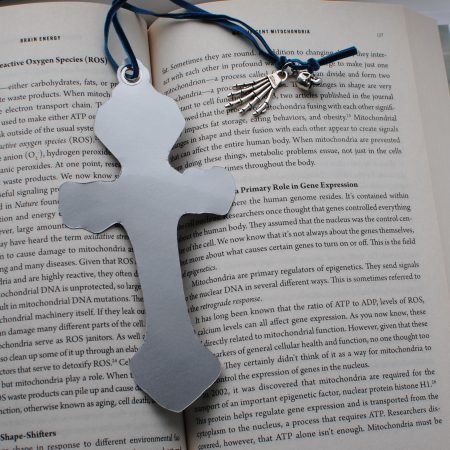 Gothic Skulls Cross Bookmark Dark art Halloween Witch Harry Potter Art print