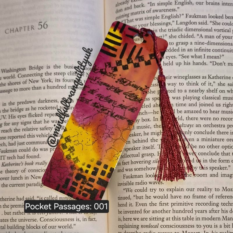 Pocket Passages Handmade Bookmark | One-of-a-Kind Art