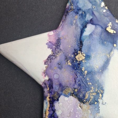 Hand Painted Ceramic Christmas Stars