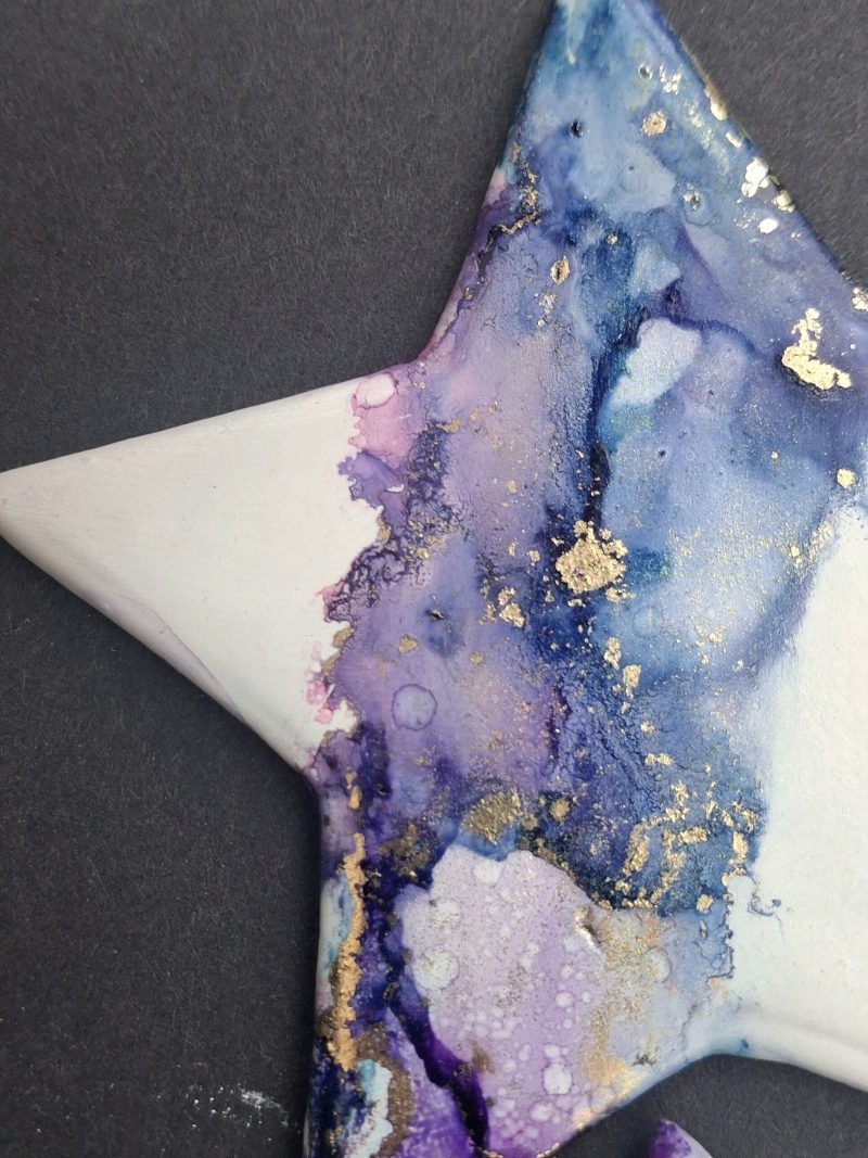 Hand Painted Ceramic Christmas Stars
