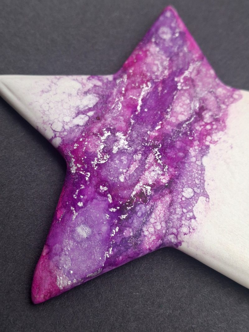 Hand Painted Ceramic Christmas Stars
