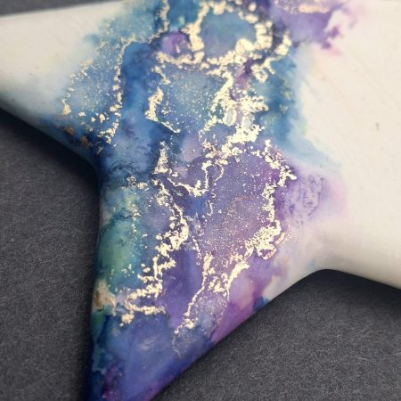 Hand Painted Ceramic Christmas Stars