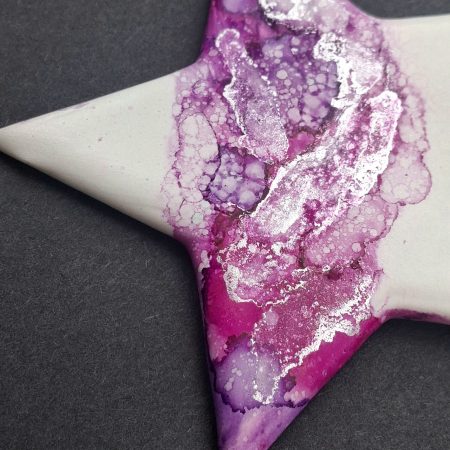 Hand Painted Ceramic Christmas Stars