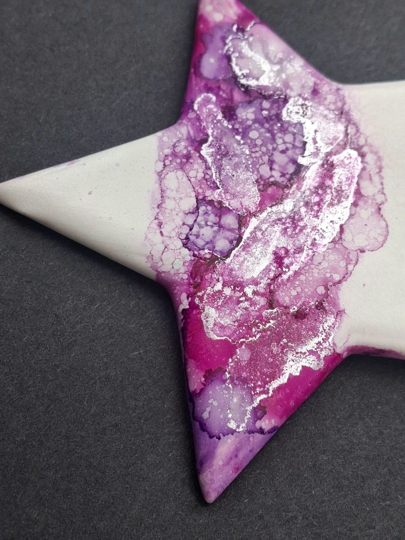 Hand Painted Ceramic Christmas Stars