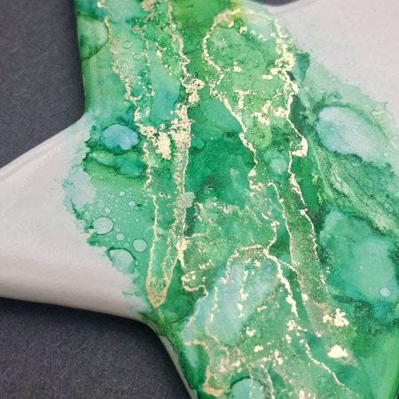 Hand Painted Ceramic Christmas Stars