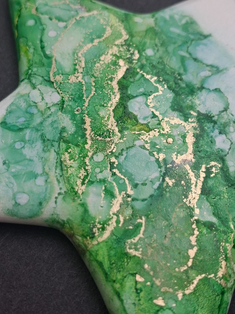 Hand Painted Ceramic Christmas Stars