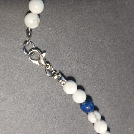 Neckless with natural gemstones with angel