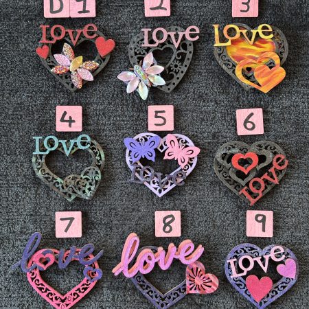 Love Hearts Handmade Wooden Fridge Magnets (MULTIBUY 20% OFF!)