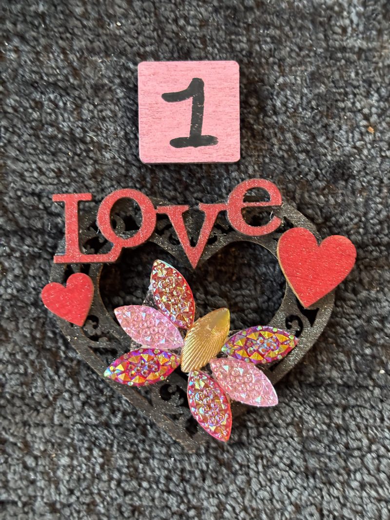 Love Hearts Handmade Wooden Fridge Magnets (MULTIBUY 20% OFF!)
