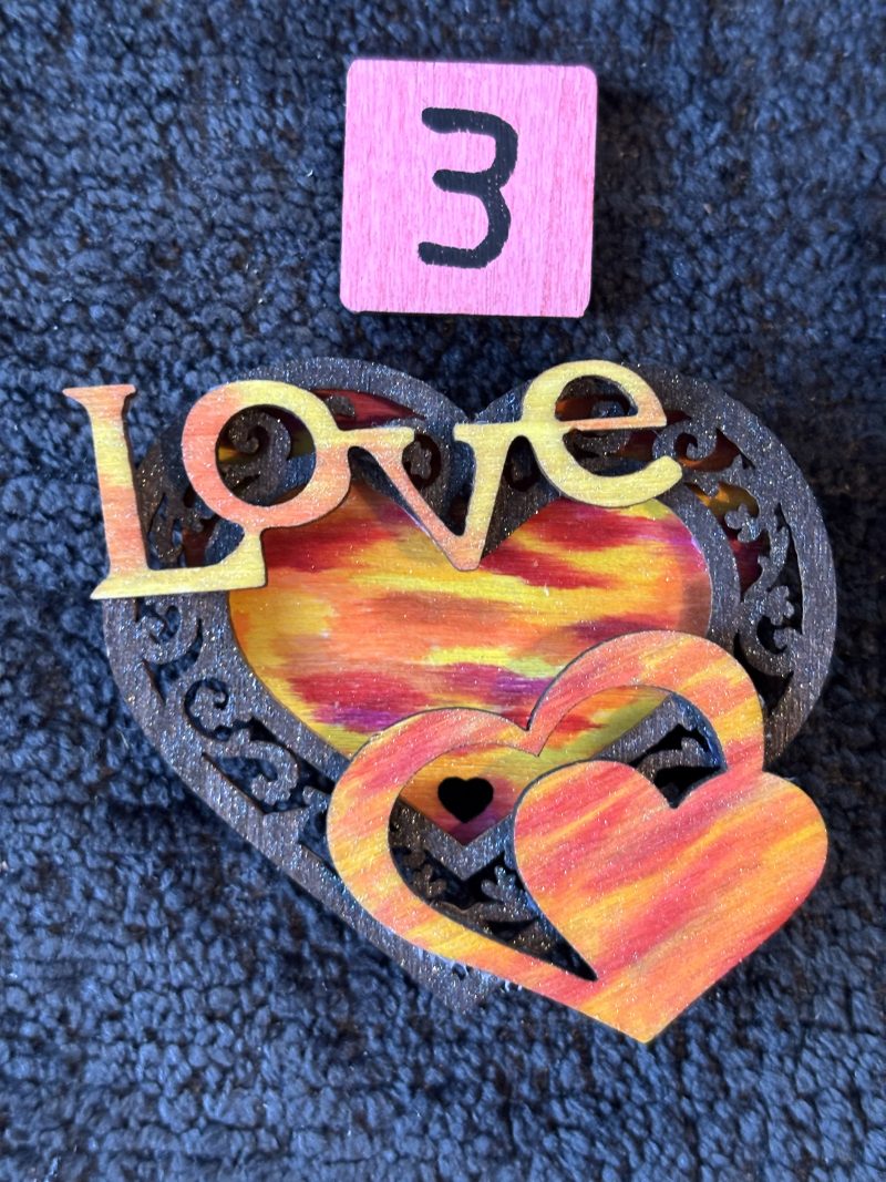 Love Hearts Handmade Wooden Fridge Magnets (MULTIBUY 20% OFF!)