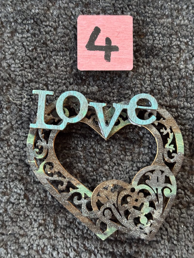 Love Hearts Handmade Wooden Fridge Magnets (MULTIBUY 20% OFF!)