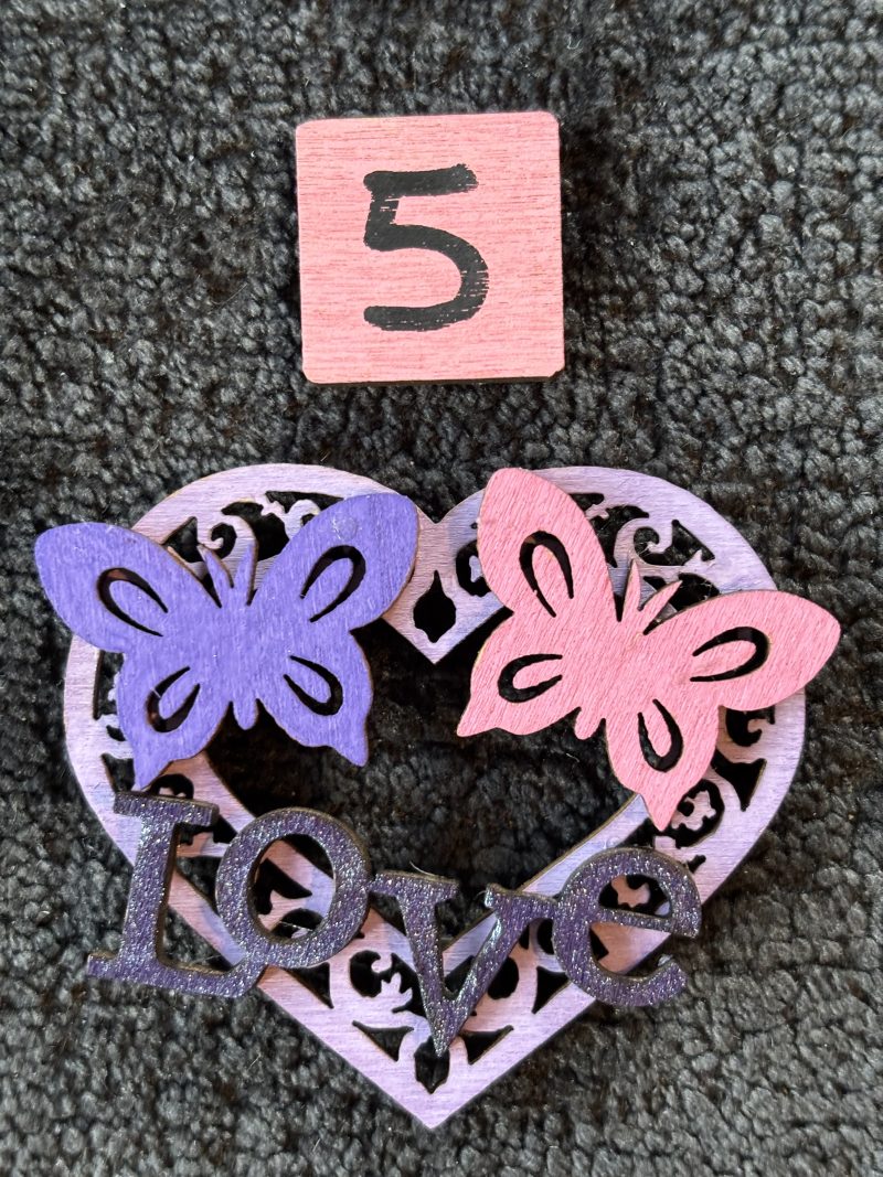Love Hearts Handmade Wooden Fridge Magnets (MULTIBUY 20% OFF!)