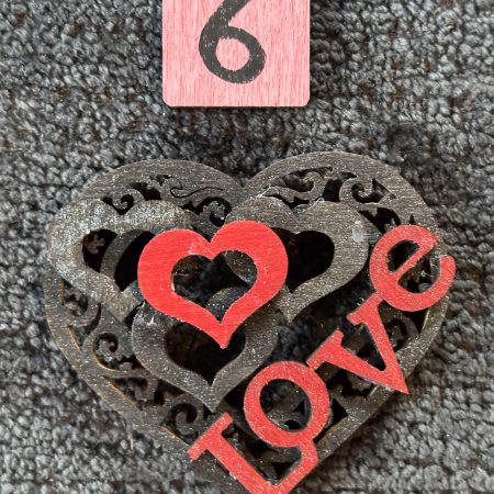 Love Hearts Handmade Wooden Fridge Magnets (MULTIBUY 20% OFF!)