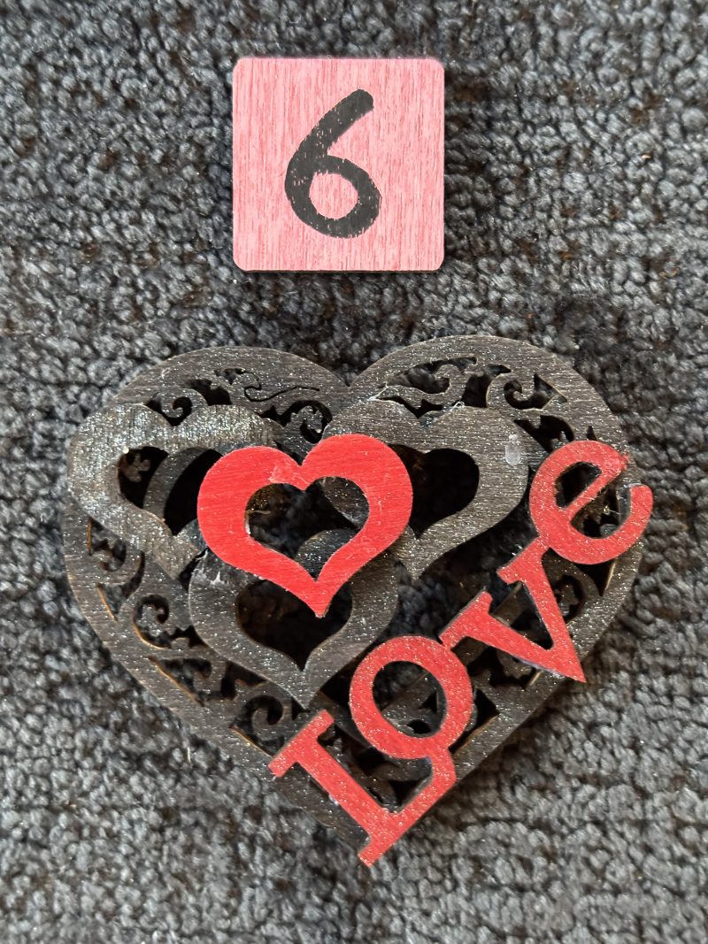 Love Hearts Handmade Wooden Fridge Magnets (MULTIBUY 20% OFF!)