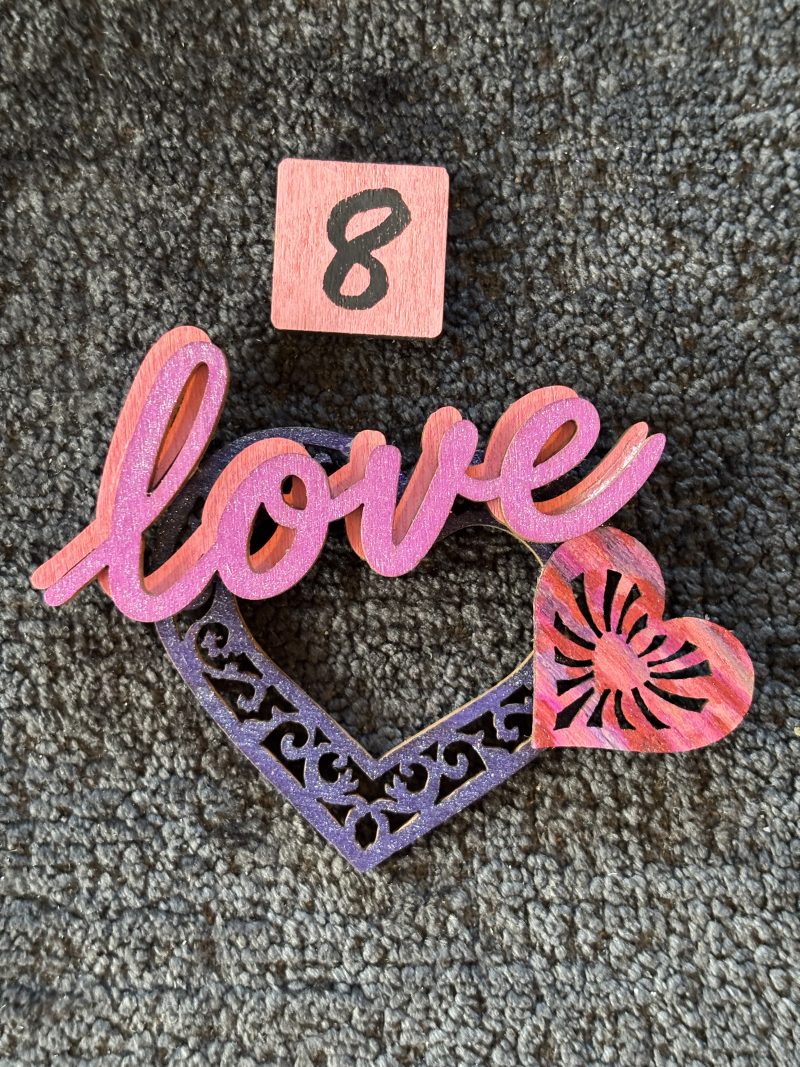 Love Hearts Handmade Wooden Fridge Magnets (MULTIBUY 20% OFF!)