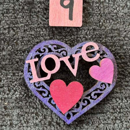 Love Hearts Handmade Wooden Fridge Magnets (MULTIBUY 20% OFF!)