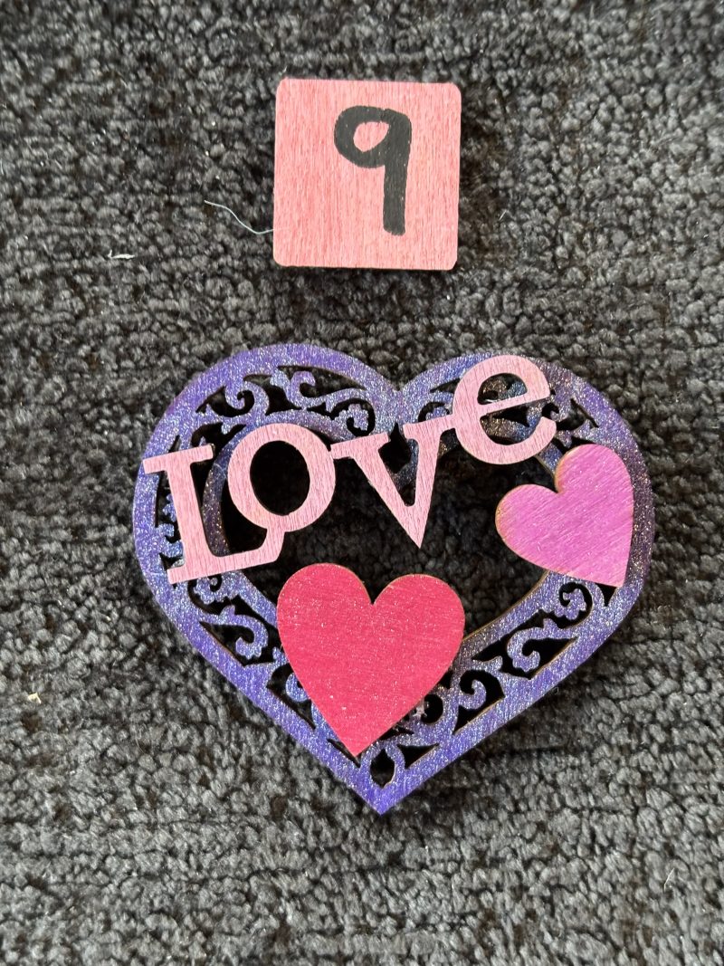 Love Hearts Handmade Wooden Fridge Magnets (MULTIBUY 20% OFF!)
