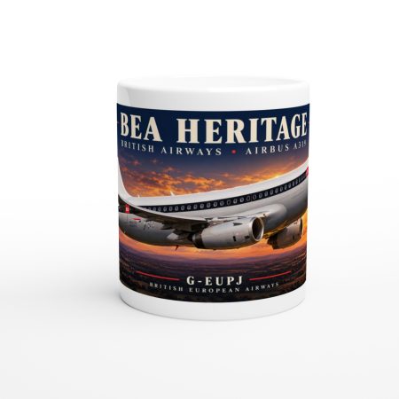 British Airways BEA A319 11oz Ceramic Aviation Mug