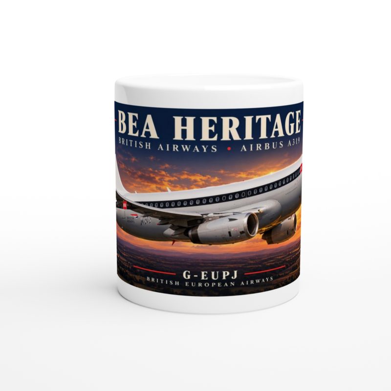 British Airways BEA A319 11oz Ceramic Aviation Mug