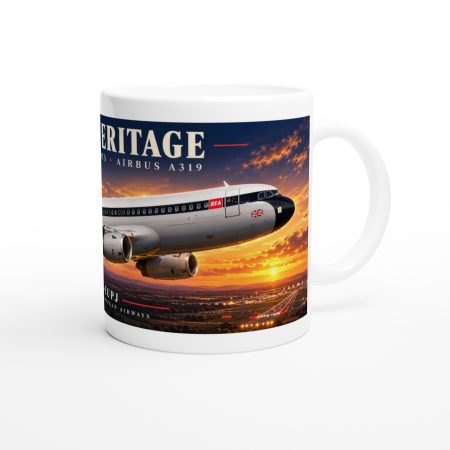 British Airways BEA A319 11oz Ceramic Aviation Mug