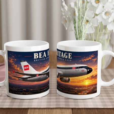 British Airways BEA A319 11oz Ceramic Aviation Mug