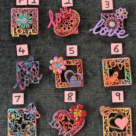 Shades Of Love, Handmade Wooden Fridge Magnets (MULTIBUY BARGAIN!) (Copy)