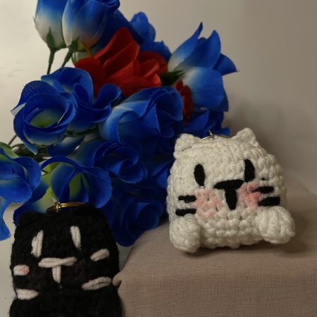 Cat Crochet Keychain