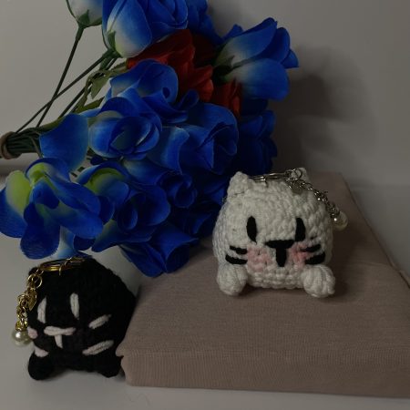 Cat Crochet Keychain